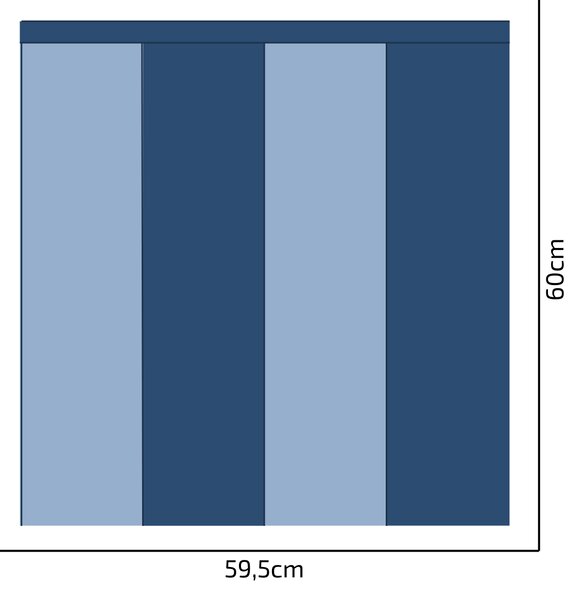 PIPPER. Textil öntapadó tapéta - Egy téglalap - Acélkék színű Méret: 100cm, Szín: Sápadt