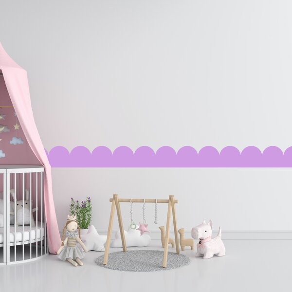 PIPPER. Textil öntapadó tapéta - Mini Ív - Lila színű Szín: Sápadt