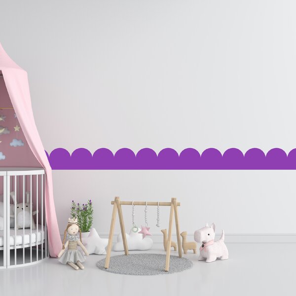 PIPPER. Textil öntapadó tapéta - Mini Ív - Lila színű Szín: Sápadt