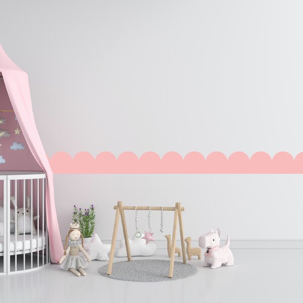 PIPPER. Textil öntapadó tapéta - Mini Ív - Candy rózsaszín színű Szín: Sápadt