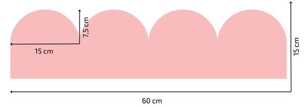 PIPPER. Textil öntapadó tapéta - Mini Ív - Candy rózsaszín színű Szín: Sápadt