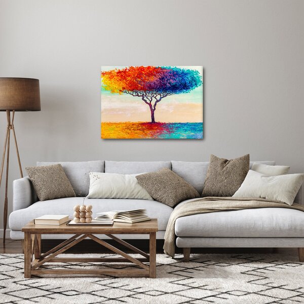 Egy festett fa képe (70x50 cm)