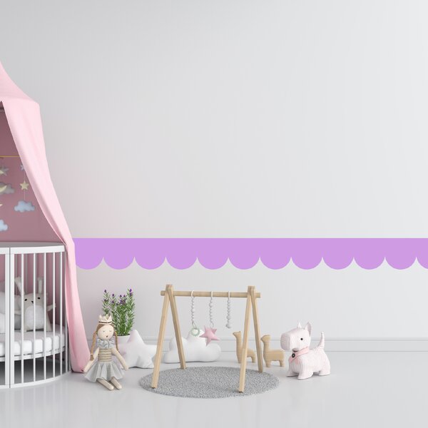 PIPPER. Textil öntapadó tapéta - Mini Ív - Lila színű Szín: Sápadt