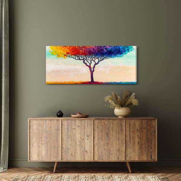 Egy festett fa képe (120x50 cm)