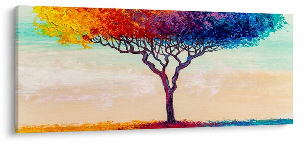 Egy festett fa képe (120x50 cm)