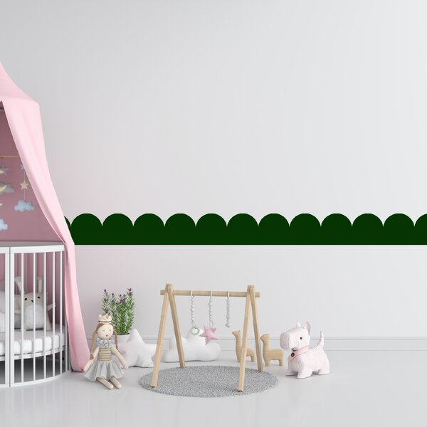 PIPPER. Textil öntapadó tapéta - Mini Ív - Palack zöld színű Szín: Sápadt