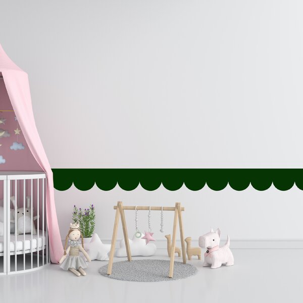 PIPPER. Textil öntapadó tapéta - Mini Ív - Palack zöld színű Szín: Sápadt