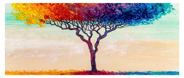 Egy festett fa képe (120x50 cm)