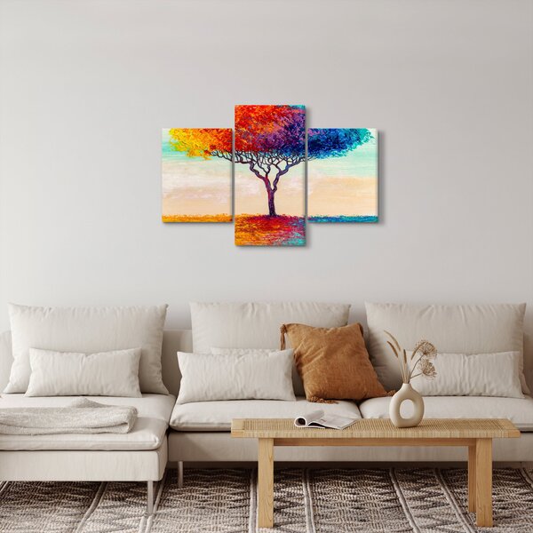 Egy festett fa képe (90x60 cm)
