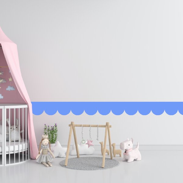 PIPPER. Textil öntapadó tapéta - Mini Ív - Halványkék színű Szín: Sötét