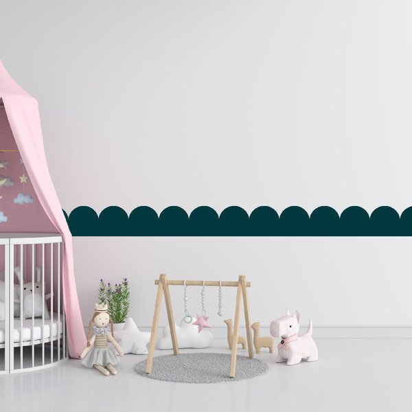 PIPPER. Textil öntapadó tapéta - Mini Ív - Kék-zöld színű Szín: Sápadt
