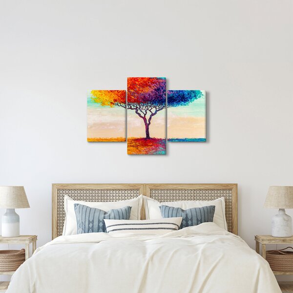 Egy festett fa képe (90x60 cm)