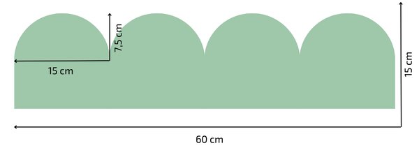 PIPPER. Textil öntapadó tapéta - Mini Ív - Menta színű Szín: Sápadt