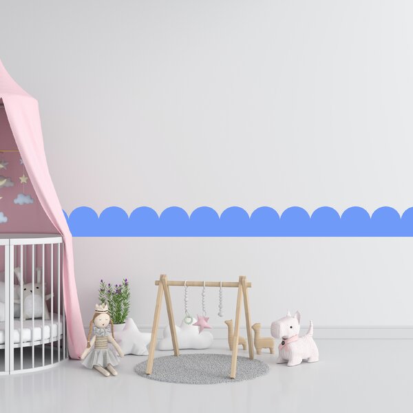 PIPPER. Textil öntapadó tapéta - Mini Ív - Halványkék színű Szín: Sötét