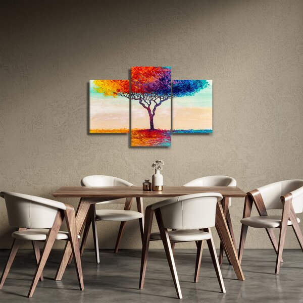 Egy festett fa képe (90x60 cm)