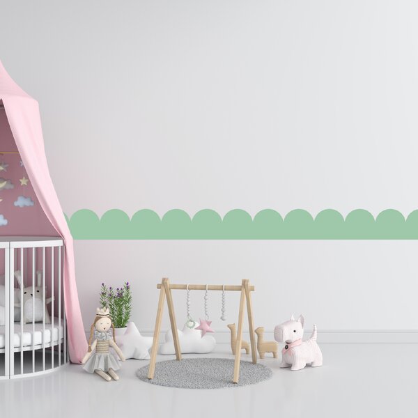 PIPPER. Textil öntapadó tapéta - Mini Ív - Menta színű Szín: Sápadt