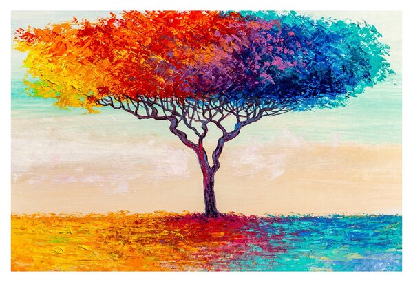 Egy festett fa képe (90x60 cm)