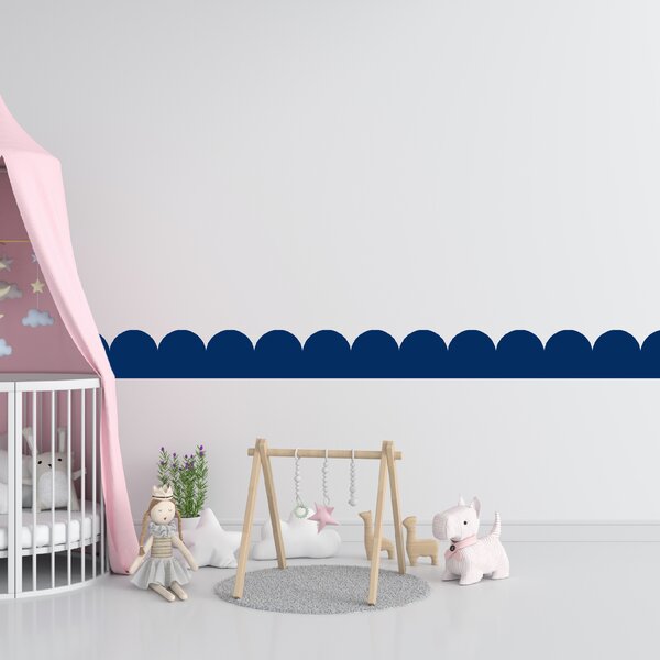 PIPPER. Textil öntapadó tapéta - Mini Ív - Tengerészkék szín Szín: Sötét