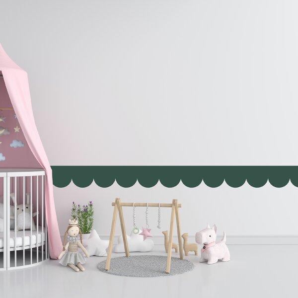 PIPPER. Textil öntapadó tapéta - Mini Ív - Zöld szín Szín: Sápadt