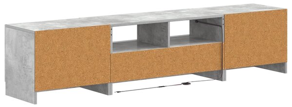 VidaXL 5 darabos LED TV szekrény Betonszürke Szerelt Fa