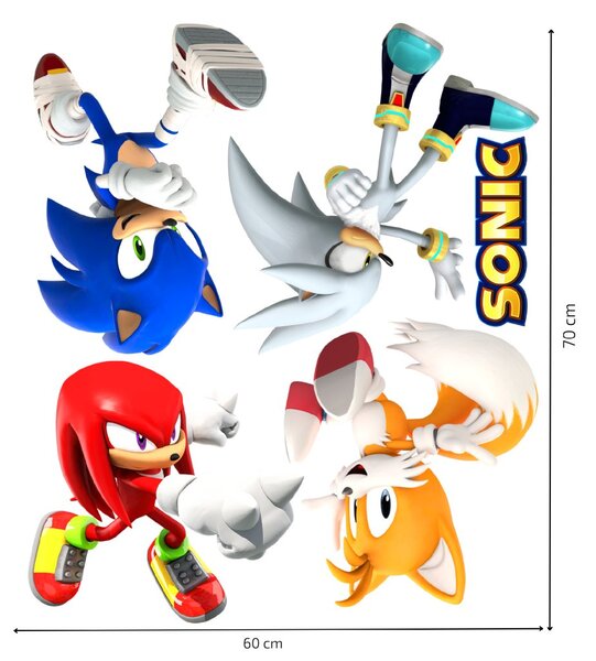 Textil falmatrica "Sonic és barátai"