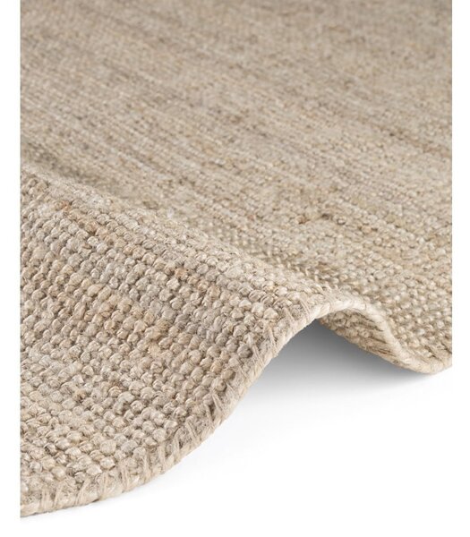 Krémszínű juta kerek szőnyeg ø 160 cm Bouclé Jaipur – Hanse Home