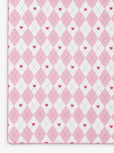 Sinsay - Kockás ágyneműgarnitúra - pasztellpink