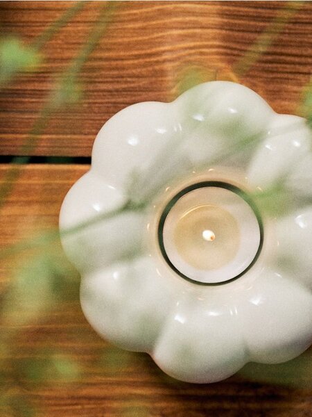 Sinsay - Töklámpás tealight gyertyatartó - krémszínű