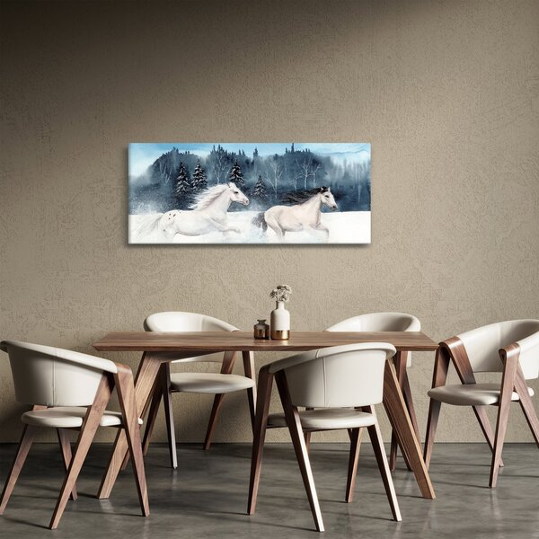 Festett lovak képe (120x50 cm)