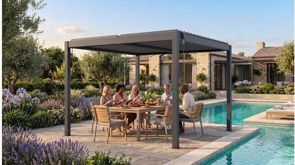 Bioklimatikus pergola LANITPLAST BASIC 3x3 m LG4292