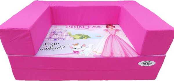 Szivacs kanapéágy - Diamond gyerek méret - pink - Princess