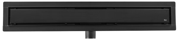 Rea Neox Black Matt, lineáris vízelvezető csatorna 50 cm, 2 az 1-ben minta, fekete matt, REA-G6600