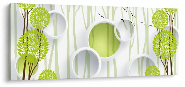 Az absztrakció képe a fákkal (120x50 cm)