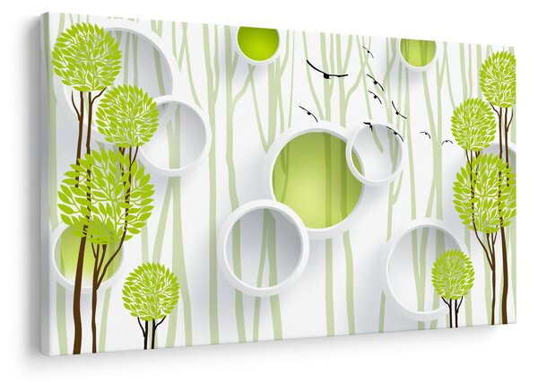 Az absztrakció képe a fákkal (90x60 cm)
