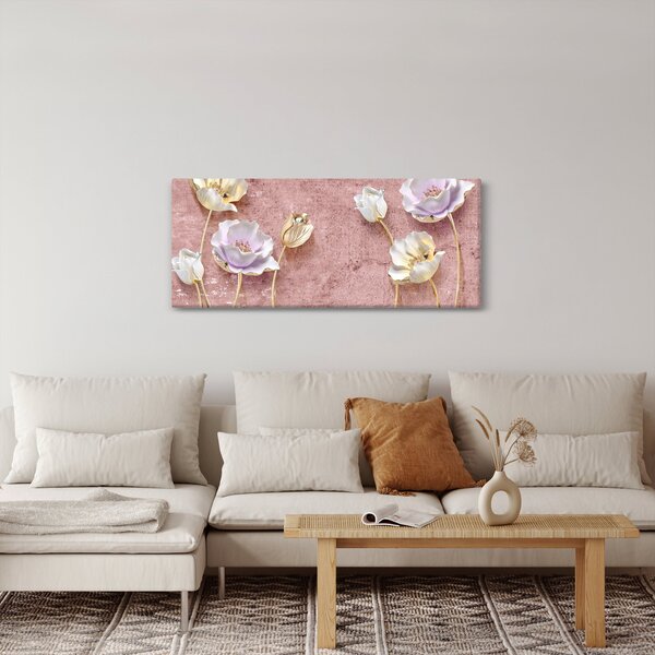 Virágok képe (120x50 cm)