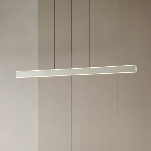 Lucande LED lógó lámpa Arvon, alumínium színű, 117 cm, dimmelhető, CCT, dimmelhető, Alu / szürke / cink, Nappali / Étkező, fém, Modern