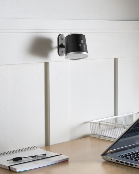 Vezeték nélküli LED asztali lámpa LIBRA Dimmer funkcióval Fekete