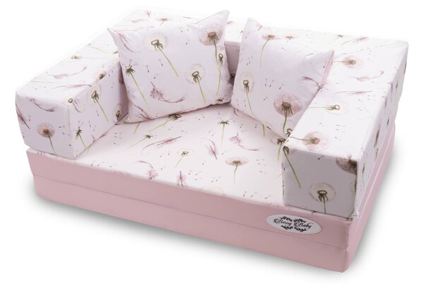 Szivacs kanapéágy - Diamond felnőtt méret - rózsaszín - Dandelion