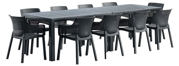 Jueva 10 személyes kerti bútor garnitúra szett
