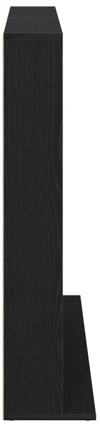 VidaXL CD szekrény 2 db Fekete Tölgy 65 x 23,5 x 97,5 cm Szerelt Fa