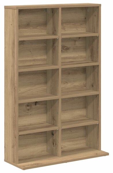 VidaXL CD szekrény 2 db Kézműves Tölgy 65 x 23,5 x 97,5 cm Szerelt Fa