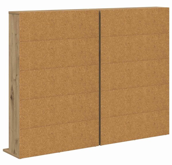 VidaXL CD szekrény 2 db Kézműves Tölgy 65 x 23,5 x 97,5 cm Szerelt Fa