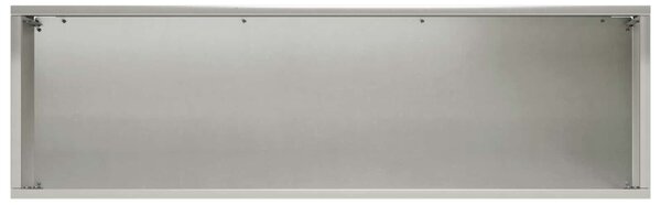 VidaXL Kerti cserép 2 db Ezüst 80 x 30 x 30 cm Rozsdamentes Acél