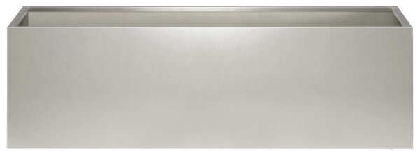 VidaXL Kerti cserép 2 db Ezüst 80 x 30 x 30 cm Rozsdamentes Acél