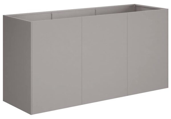 VidaXL Kerti cserép Rozsdás 120 x 40 x 60 cm Időjárásálló Acél