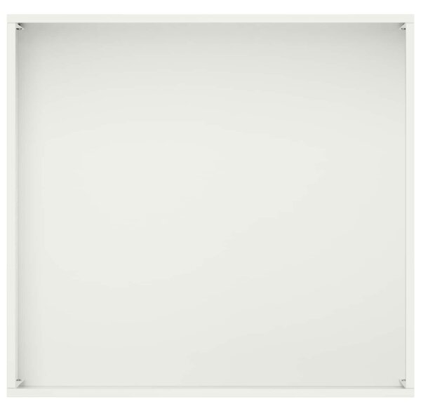 VidaXL Kerti cserép 2 db Fehér 50 x 50 x 49 cm Hidegen hengerelt acél