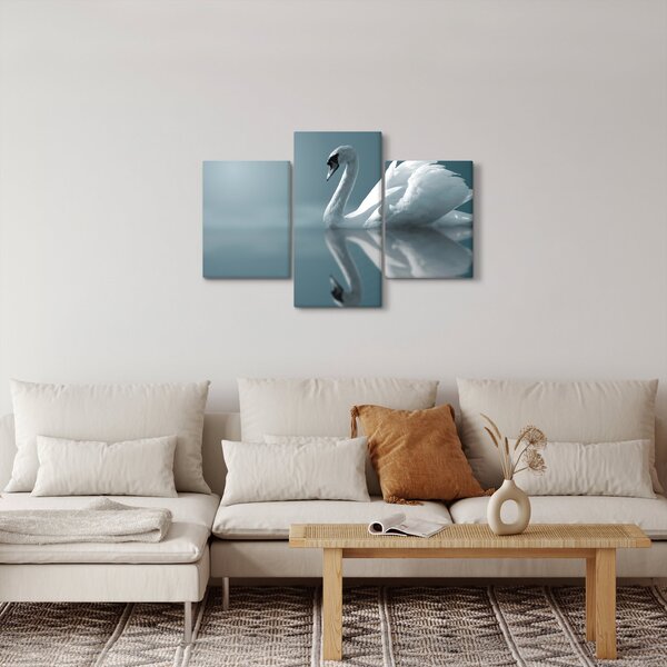 Kép - Fehér hattyú (90x60 cm)