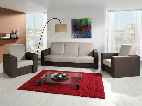 Fotel Providence 170, Öko-bőr + Kárpit, 90x82x80cm