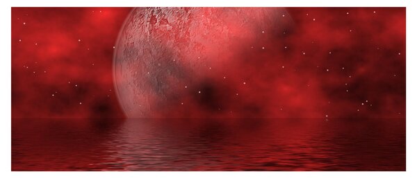 Kép - Hold a felszínen (120x50 cm)