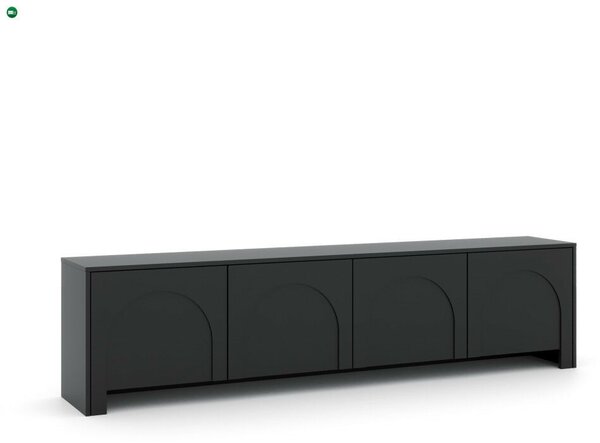 ARCO AR01 RTV 4D TV-szekrény, fekete/fekete